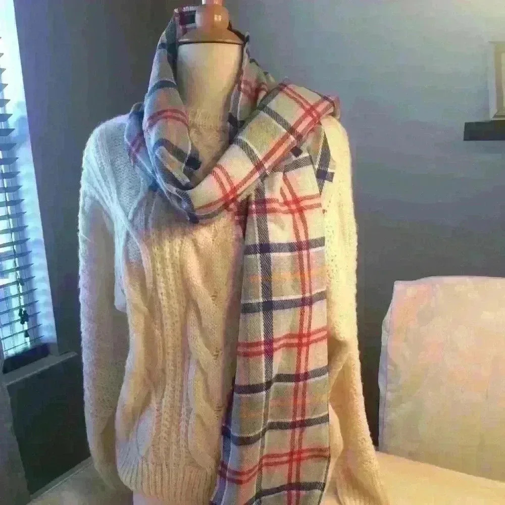 Fall Plaid Scarf - Picture 2 of 5
